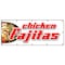 Signmission CHICKEN FAJITAS BANNER SIGN beef steak mexican food tortillas salsa B-120 Chicken Fajitas - alternate 1